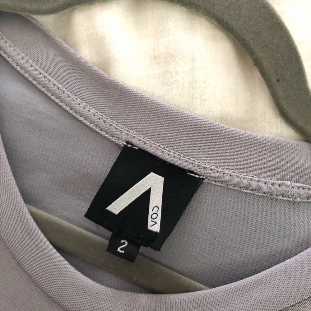 Gray t-shirt dress, 2, EUC - Picture 2 of 3